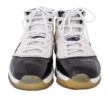 1995-96 Michael Jordan Game Used & Signed Air Jordan Concord 11 Sneakers (CharitaBulls LOA)